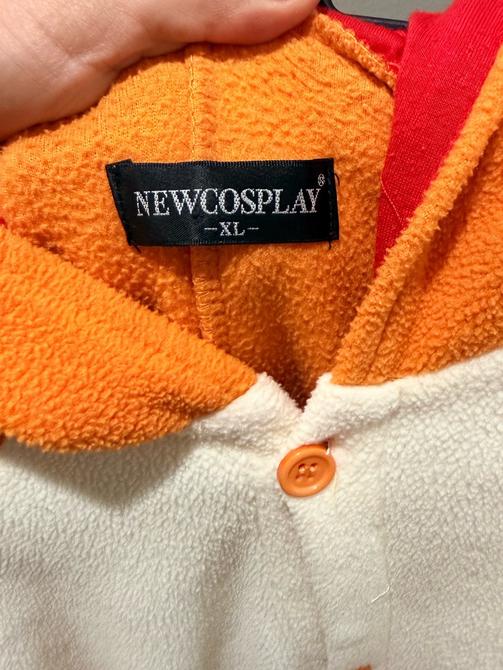 Newcosplay Pokémon Charmander Hooded Button Down Adult One Piece Costume Size XL - Picture 3 of 5